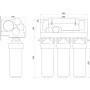 Система зворотного осмосу OasisPro без насоса + ПЛАСТ. бак, мінералізатор BSL01M-RO-75