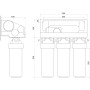 Система обратного осмоса OasisPro, насос + ПЛАСТ. бак, BSL03-RO-75