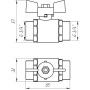 Кран шаровый прямой Q PROFESSIONAL 3/4″ НН КБ PN40 Q153