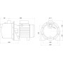 Насос центробежный M-94-N PL нерж. 0,37 кВт SAER (3 м3/ч, 39 м) фото 3