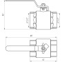 Кран шаровый прямой Q PROFESSIONAL 1 1/2″ ВВ КР PN40 QP151 фото 3