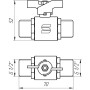 Кран кульовий прямий SELBA 1/2″ ЗЗ КБ SL1503