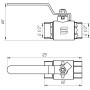 Кран шаровый прямой SELBA 1/2″ ВВ КР SL1506