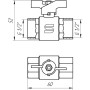 Кран кульовий прямий SELBA 1/2″ ВВ КБ SL1507