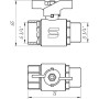 Кран шаровый прямой SELBA 3/4″ НВ КБ SL1508