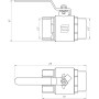 Кран шаровый прямой SELBA 2″ НВ КР SL1505