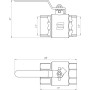 Кран кульовий прямий SELBA 2″ ВВ КР SL1506