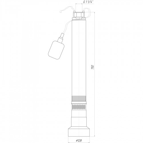 Насос колодезный OPTIMA OP 5,1 - 56/7 F 0,8кВт ( с поплавком )