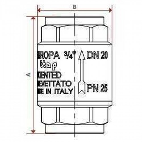 Зображення Клапан зворотнього ходу води ITAP 3/4″ EUROPA 100