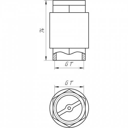 Клапан обратного хода воды SELBA 1″ SL1541