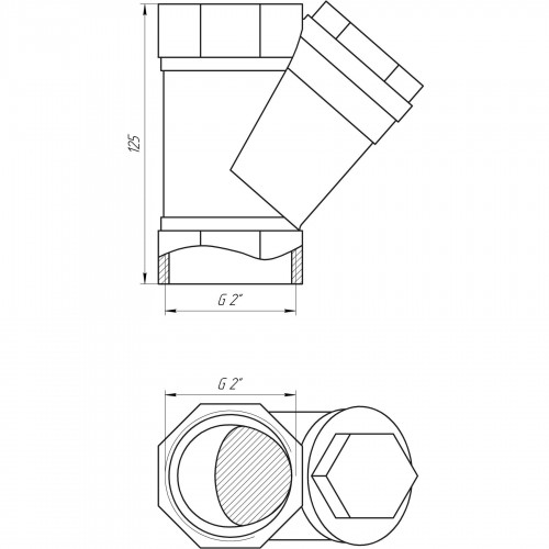 Фільтр грубого очищення SELBA 2″ SL1512