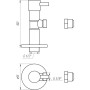 Кран полуоборотный угловой с цангой SOLOMON 1/2″х 3/8″ Lazer 7076