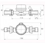 Лічильник холодної води ECOSTAR DN15 1/2″ L110 E-C 2,5 фото 4