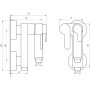 Смеситель гигиенический Globus Lux GLN-3-106MIX фото 5