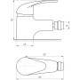 Смеситель для биде EcoMix ENERGO E-GEZ-106 фото 2