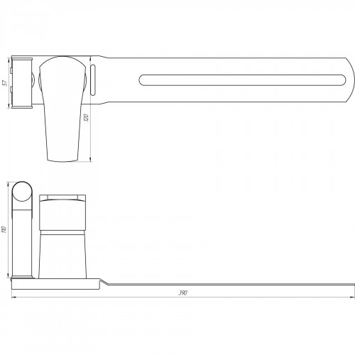 Зображення Змішувач для біде Globus Lux QUEENSLAND GLQU-0206