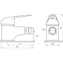 Смеситель для биде Globus Lux Sena GLS-106 фото 4