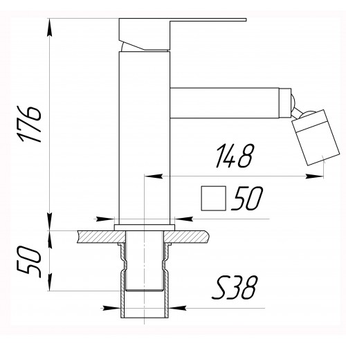 Изображение Смеситель для биде Globus Lux SICILIA SBQ-106