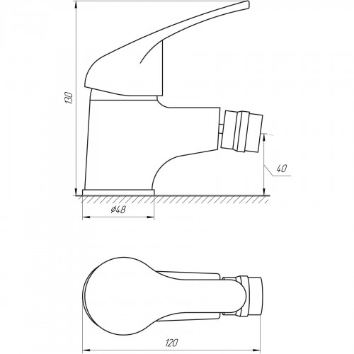 Зображення Змішувач для біде Globus Lux Solly GLSO-0106