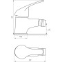 Смеситель для биде Globus Lux Solly GLSO-0106 фото 4