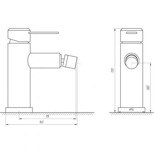 Зображення Змішувач для біде Globus Lux WIEN SBT2-106