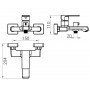 Смеситель для ванны DOMINO Dionis DDD-102NE фото 6