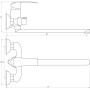 Змішувач для ванни DOMINO ELLIPSE DCC-208 фото 4