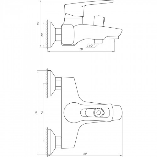 Изображение Смеситель для ванной DOMINO SIRIUS DSV-102NE