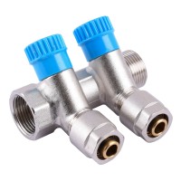 Колектор CRISTAL 3/4Gх1/2 *16-2-ий під 35* з перекриттям (NM-1016)