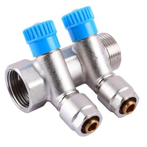 Коллектор CRISTAL 1Gх1/2*16-2-ой под 35* з перекриттям (NM-1016)