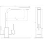 Смеситель для кухни под осмос Globus Lux LAZER GLLR-0111-3-TITANIUM фото 3