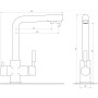 Смеситель для кухни под осмос Globus Lux LAZER GLLR-0888 фото 4