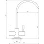 Кран для зворотнього осмосу Globus Lux ALPEN SBT1-76A-BB фото 3