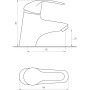 Змішувач для умивальника DOMINO ACCENT DAC-401 фото 3