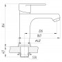 Смеситель для умывальника DOMINO ALICANTE DAA-401 фото 4