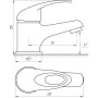 Смеситель для умывальника Globus Lux Sena GLS-101 фото 2