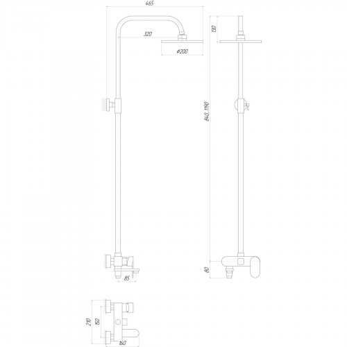 Зображення Душова система Globus Lux DS0010