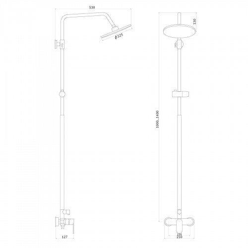 Зображення Душова система Globus Lux ONTARIO GLO-0005