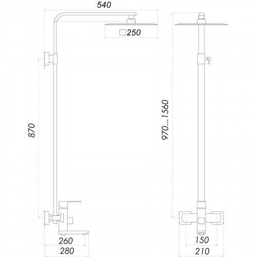 Зображення Душова система Globus Lux SICILIA PLUS-SBQ-SH-02-304