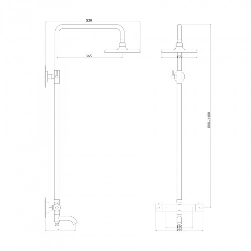 Зображення Душова система Globus Lux Termostatic R GDS-0041T