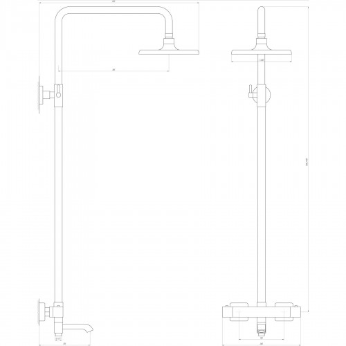 Изображение Душевая система Globus Lux Termostatic R GLA-0041T-BB