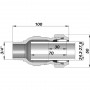 З`єднання пряме зажимне з зовнішньою різьбою AGAflex DN20(24,3-27,5 мм) х 3/4″ AK фото 2