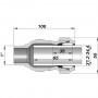 Соединение прямое зажимное с наружной резьбой AGAflex DN25(31,2-34,4 мм) х 1″ AK фото 2