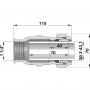 З`єднання пряме зажимне з внутрішньою різьбою AGAflex DN32(39,3-43,1 мм) х 1 1/4″ IK фото 2