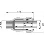 З`єднання пряме зажимне з зовнішньою різьбою AGAflex DN40(47,7-51,7 мм) х 1 1/2″ AK фото 2