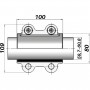 Ремонтный хомут AGAflex DN50 (59,7–60,8 мм) OBA фото 2