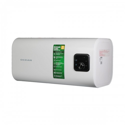 Зображення Водонагрівач Ocean CUBE-Horizontal RZF100D-4, ET+WT (мокрий тен) 100л