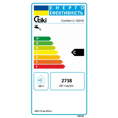 Изображение Водонагреватель Tiki Comfort U 100V9 (700183)