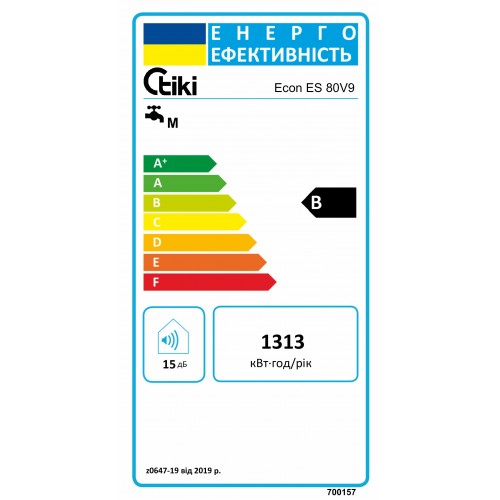 Изображение Водонагреватель Tiki Econ ES 80V9 (700157)
