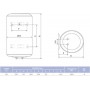 Водонагрівач Atlantic Opro Central Domestic Wall Mounted 150 ES-VM150ME-B 2200W (871236) фото 6